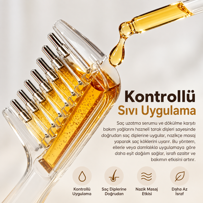 Tariva™ Hazneli Saç Bakım Tarağı